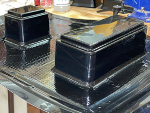 Vacuformed Cavities for Top and Bottom Pocket Plugs for Han in Carbonite Build