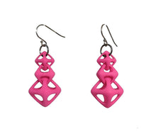 Load image into Gallery viewer, 3D Printed Jewelry Geometric Linked Octohedron Earrings