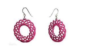 3D Printed Jewelry Looped Spiral Earrings