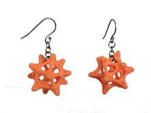 Load image into Gallery viewer, 3D Printed Jewelry Softened Star Stellated Dodecahedron Earrings