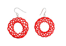 Load image into Gallery viewer, 3D Printed Jewelry Spiral Torus Earrings