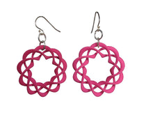 Load image into Gallery viewer, 3D Printed Jewelry Nuclear Twist Ring Earrings