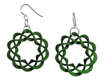 Load image into Gallery viewer, 3D Printed Jewelry Nuclear Twist Ring Earrings