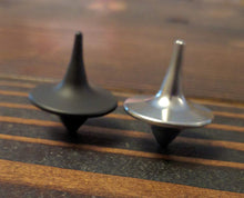Load image into Gallery viewer, ShadowSpin Dark Precision Machined Spinning Top 303 Stainless Steel
