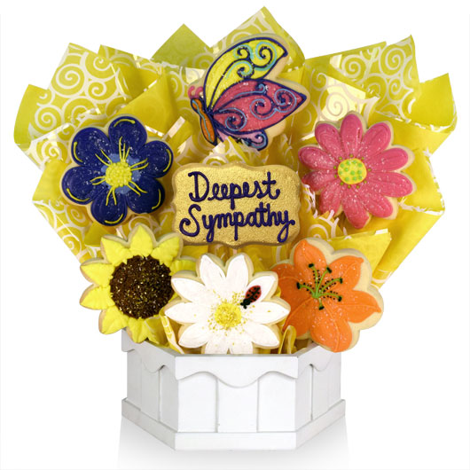 A479 - Sympathy Flowers Cookie Bouquet