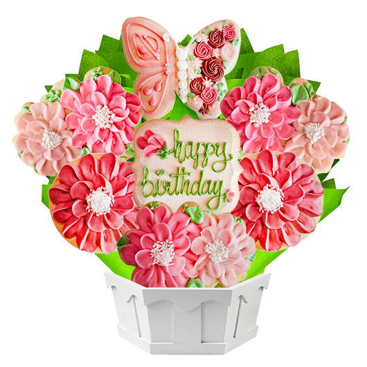 A560 - Pink Petals Cookie Bouquet