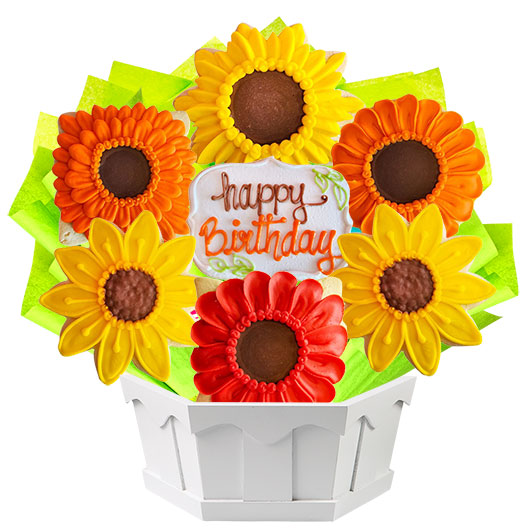 A563 - Harvest Petals Birthday Cookie Bouquet