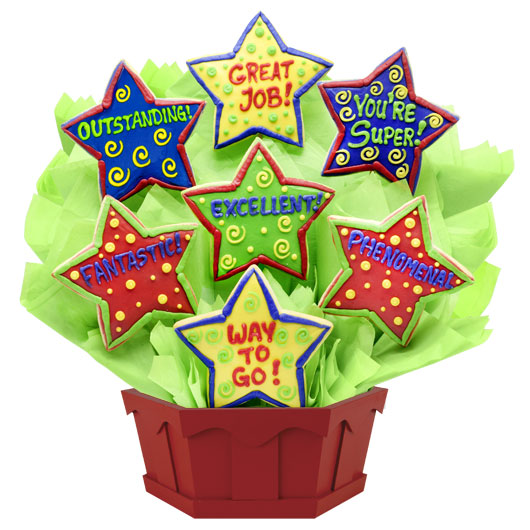 A306 - Appreciation Stars Cookie Bouquet