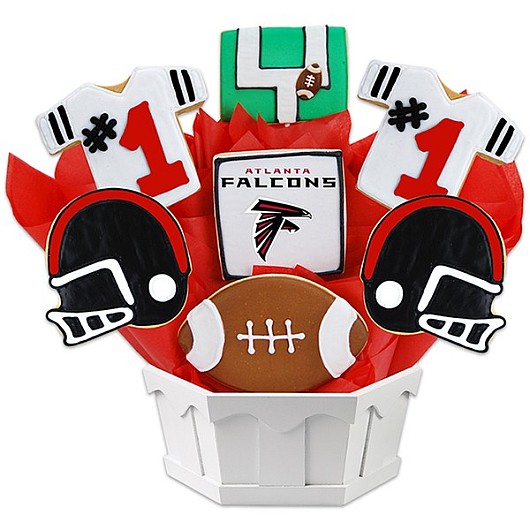 NFL1-ATL - Football Bouquet - Atlanta Cookie Bouquet