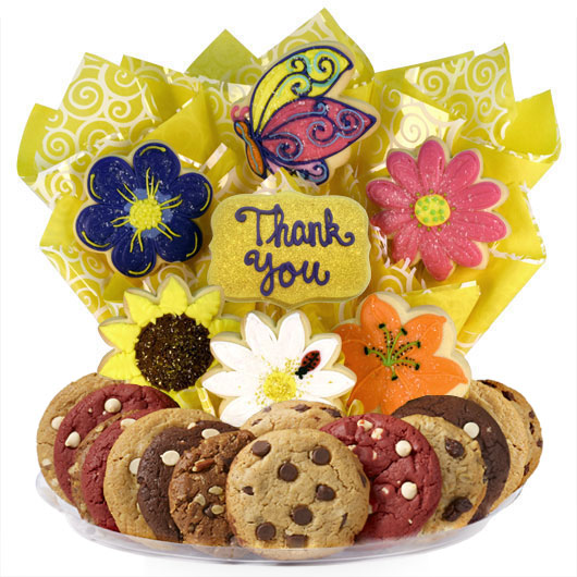 B508 - Appreciation Flowers BouTray™ Cookie Boutray