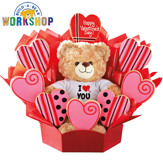 BAB230 - Build-A-Bear - Sweet Valentine Cookie Bouquet