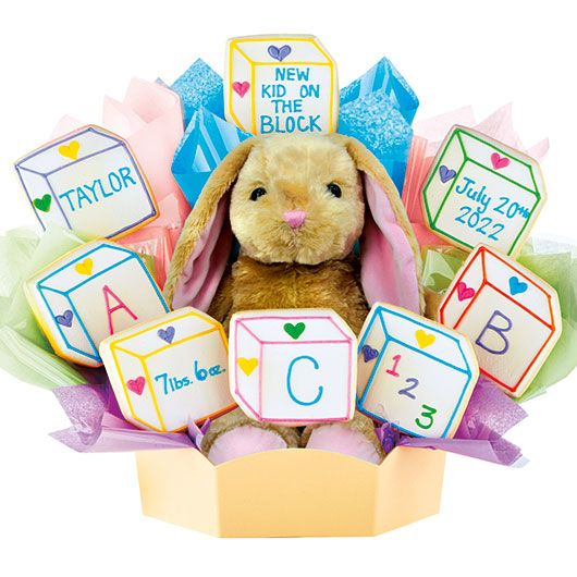 BABBUN109 - Build-A-Bear® Building Blocks Bunny Cookie Bouquet