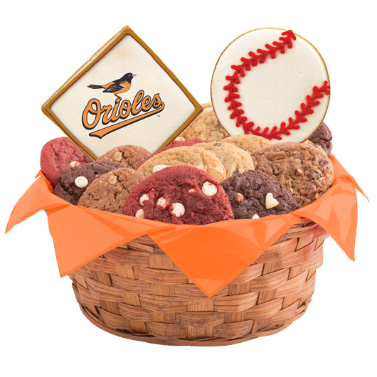 WMLB1-BAL - MLB Basket - Baltimore Orioles Cookie Basket