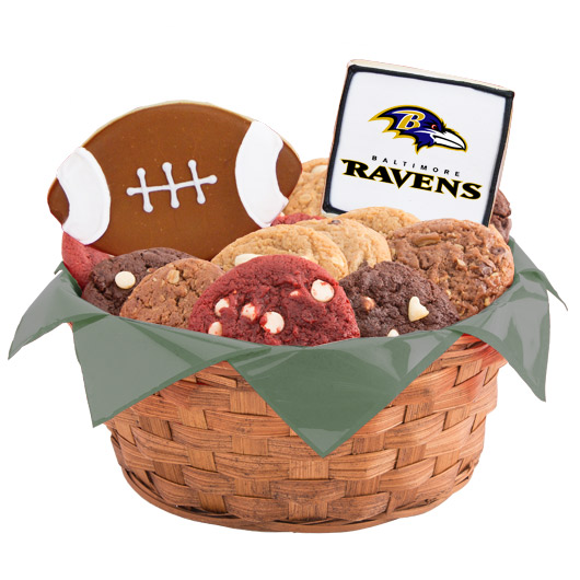 WNFL1-BAL - Football Basket - Baltimore Cookie Basket