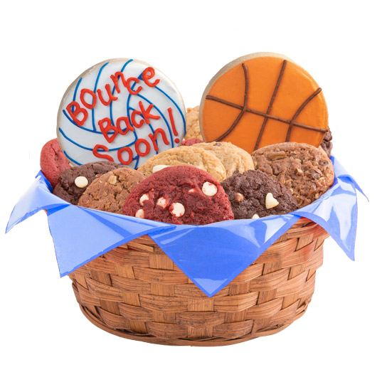 W253 - Bounce Back Soon Basket Cookie Basket