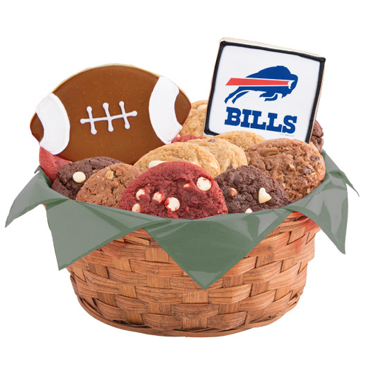 WNFL1-BUF - Football Basket - Buffalo Cookie Basket