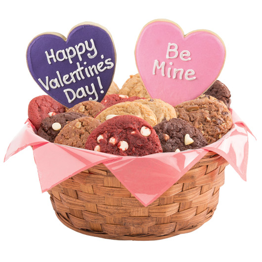 W78 - Conversation Hearts Basket Cookie Basket