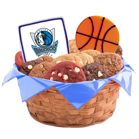 WNBA1-DAL - Pro Basketball Basket - Dallas Cookie Basket