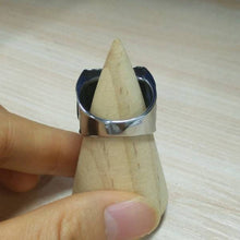 Load image into Gallery viewer, CAAAAAAAAAAN DO! Look at me! Meeseeks Box ring. The latest in portable Meseeks box technology. Stainless Steel CZ