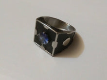 Load image into Gallery viewer, CAAAAAAAAAAN DO! Look at me! Meeseeks Box ring. The latest in portable Meseeks box technology. Stainless Steel CZ
