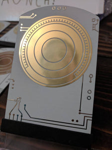 Metal Death Star Plans Data Card - Rogue One - Discounted Seconds - B-Grade
