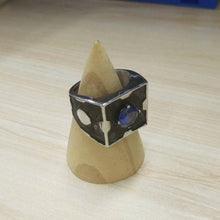 Load image into Gallery viewer, CAAAAAAAAAAN DO! Look at me! Meeseeks Box ring. The latest in portable Meseeks box technology. Stainless Steel CZ