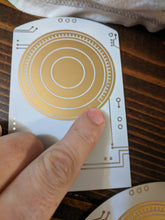 Load image into Gallery viewer, Metal Death Star Plans Data Card - Rogue One - Discounted Seconds - B-Grade
