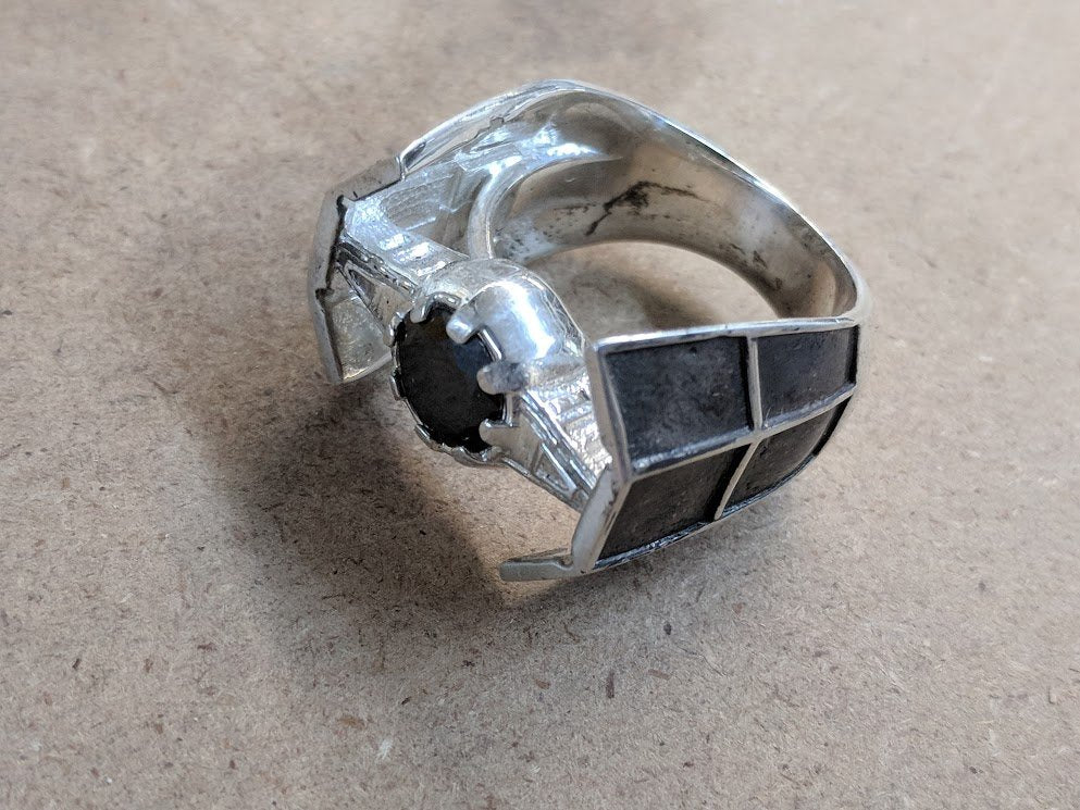 TIE Fighter Advanced Ring Squadron Imperial Vader Sterling Silver Ring
