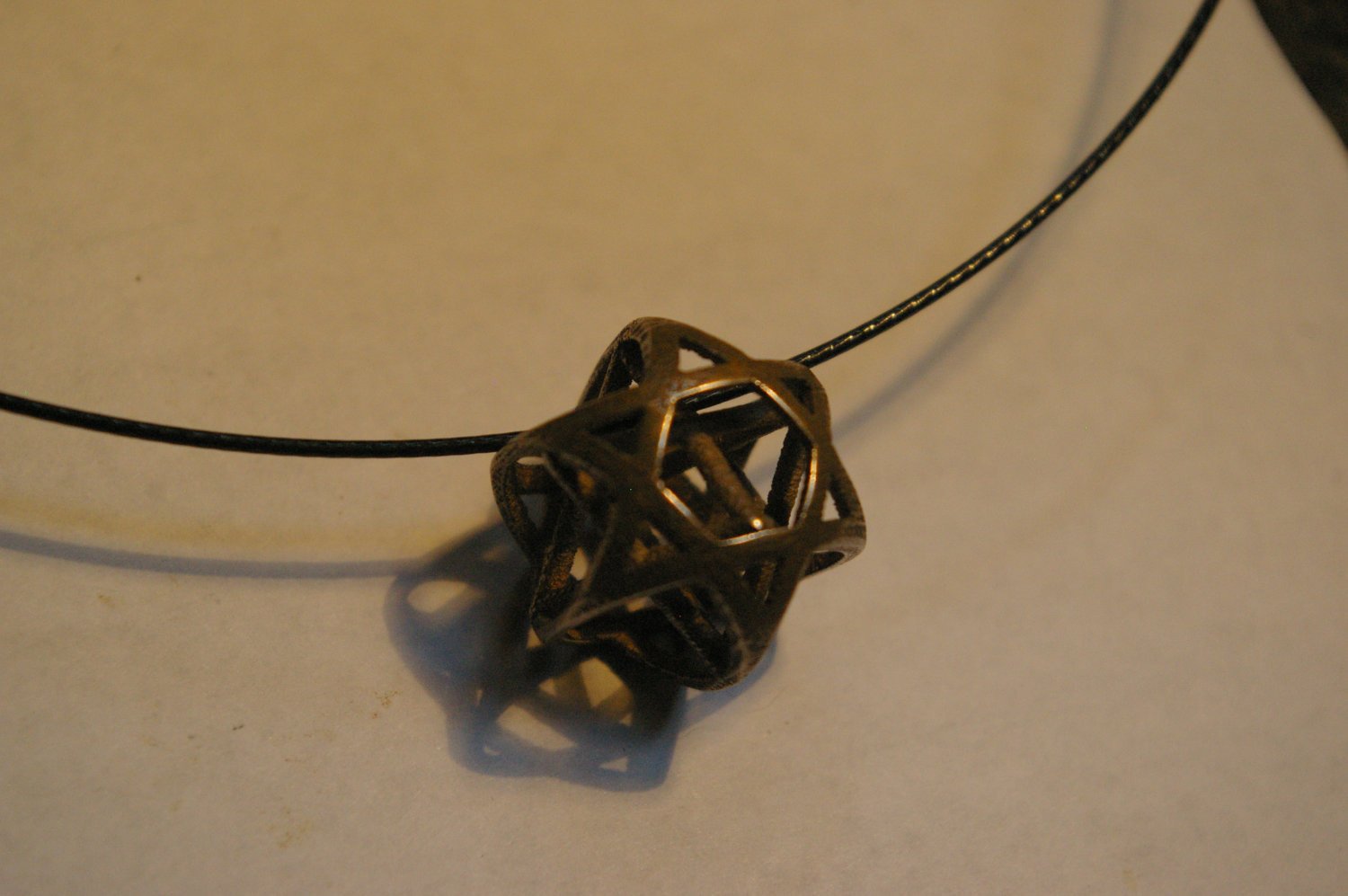 Merkabah inscribed inside spherical Star of David