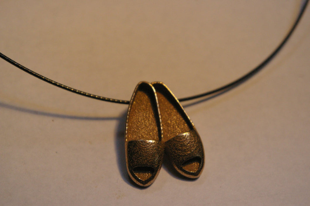 Cute slippers necklace