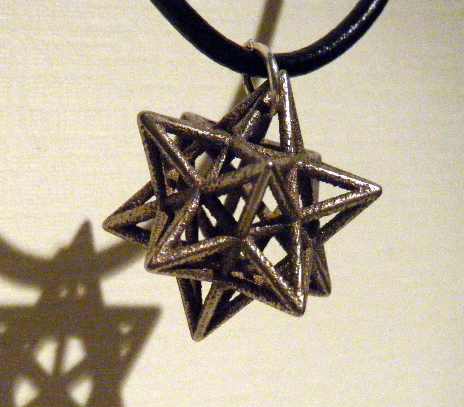 awesome star necklace - small stellated dodecahedron 3d printed