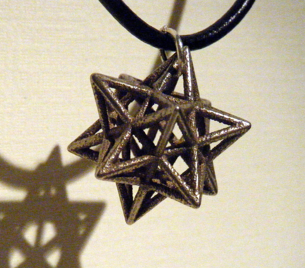 awesome star necklace - small stellated dodecahedron 3d printed