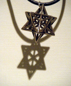 awesome star necklace - small stellated dodecahedron 3d printed