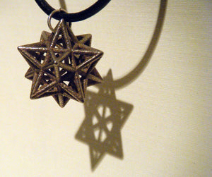 awesome star necklace - small stellated dodecahedron 3d printed