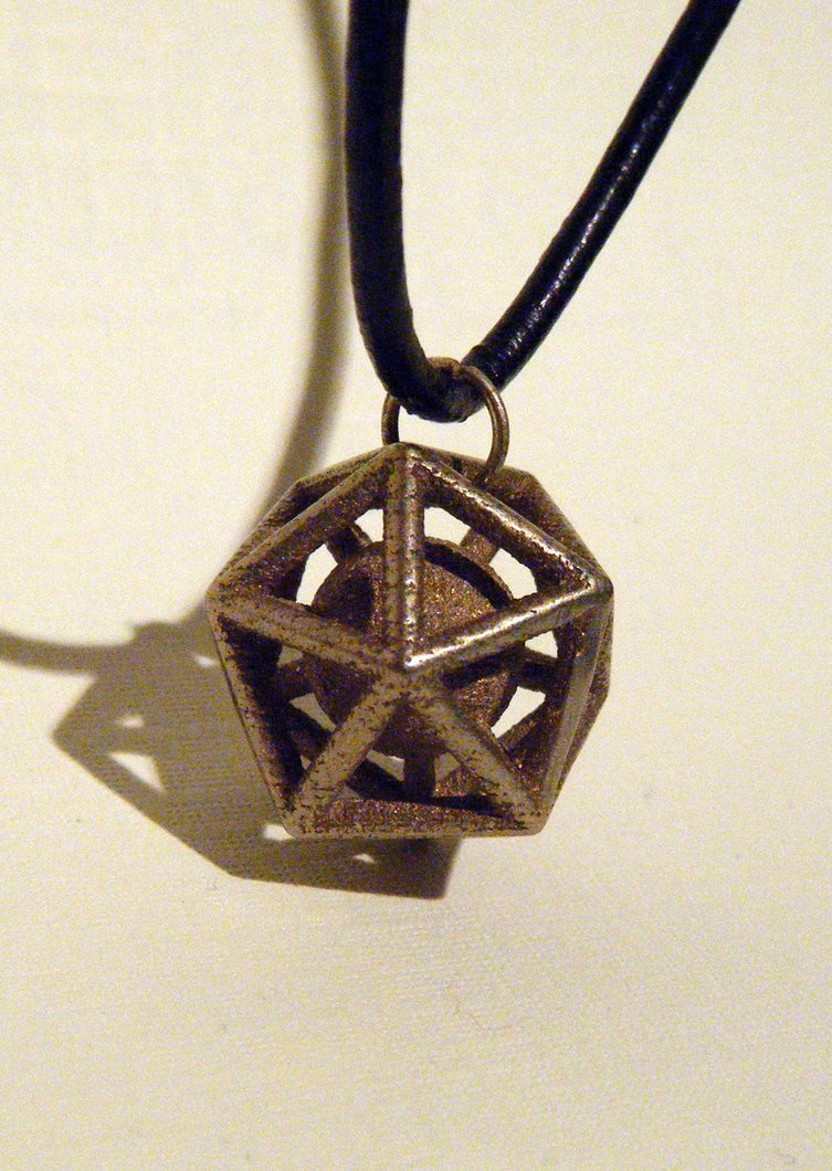 Icosohedron with captured sphere