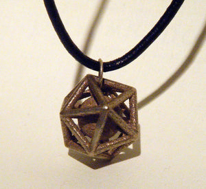 Icosohedron with captured sphere