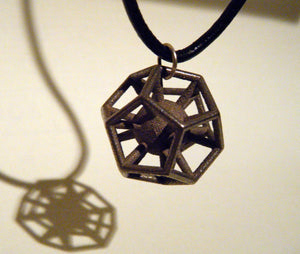 Dodecahedron with captured sphere