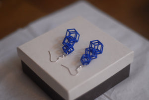 Rhombic Dodecahedron earrings