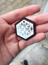 Load image into Gallery viewer, Functioning Battlestar Galactica: Blood &amp; Chrome Necklace &#39;cylon chip&#39;