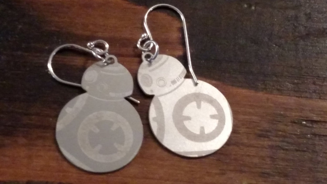 Stainless steel BB-8 earrings