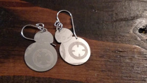 Stainless steel BB-8 earrings