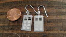 Load image into Gallery viewer, TARDIS Doctor Who Earrings