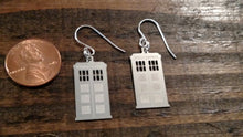 Load image into Gallery viewer, TARDIS Doctor Who Earrings