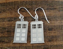 Load image into Gallery viewer, TARDIS Doctor Who Earrings