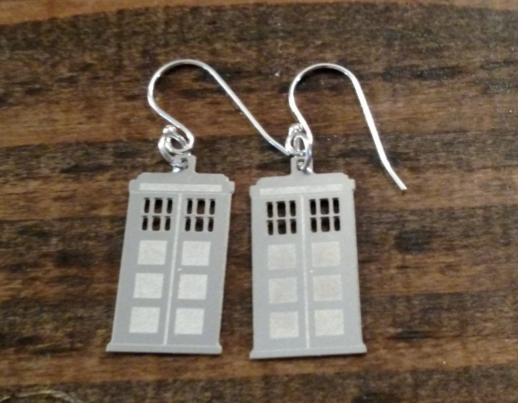 TARDIS Doctor Who Earrings