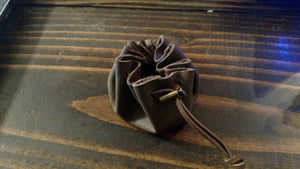 small leather pouch coin purse