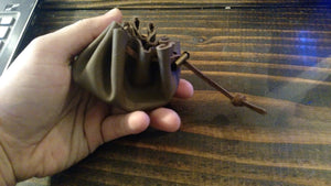small leather pouch coin purse