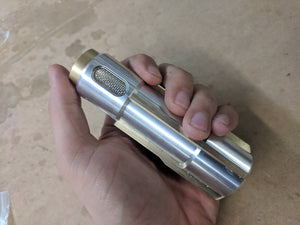 Complete coaxium both parts - vial and canister case