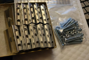 Aluminum "u-clip" heatsink greeblies and screws for HiC panels - set of 20