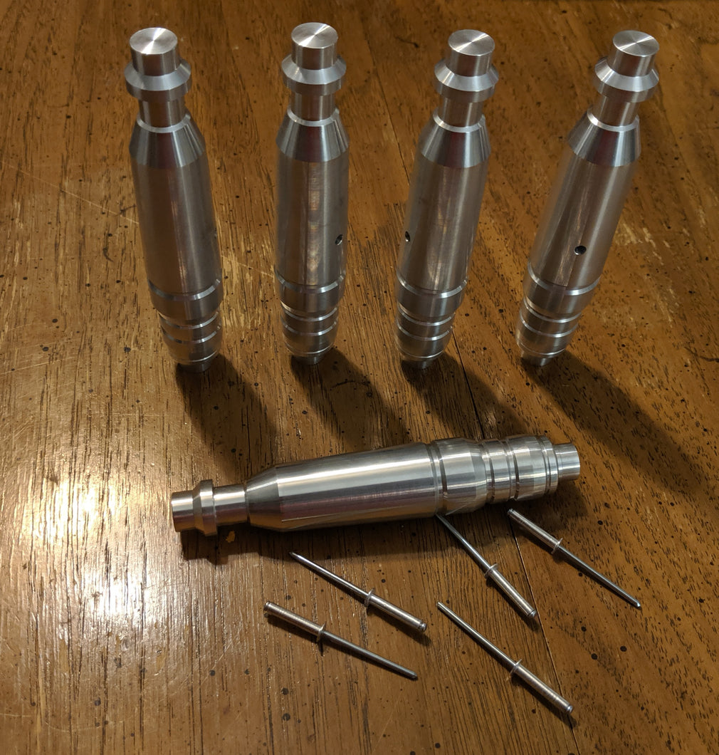 Resistance and Rogue One Pilot replica - X-wing Leg Flares - Real Aluminum - hollow light-weight